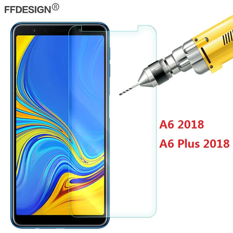 Защитный Стекло для samsung Galaxy A6 плюс 2018 закаленное на Экран защитная плёнка НУА