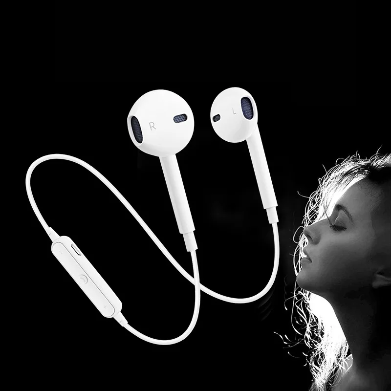 Bluetooth наушники Спортивная беспроводная гарнитура портативные с микрофоном для