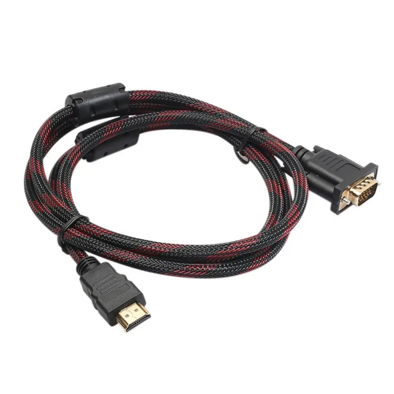 HDMI кабели Full HD 1080P 1 5 м до 15 Pin VGA конвертер адаптер кабель Провод для ПК компьютера