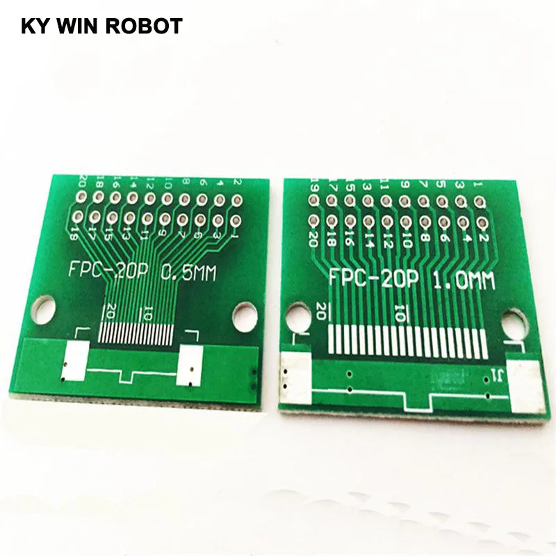 Бесплатная доставка 10 шт./лот двухсторонняя 0 5 мм 1 FFC FPC 20 P Pin до 2 54 DIP Moudle PCB плата