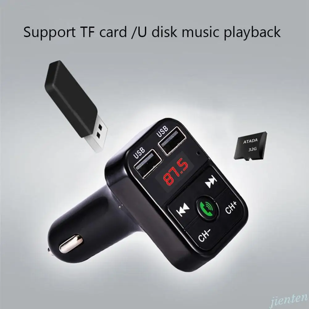 Bluetooth MP3 плеер FM передатчик беспроводной радиоадаптер USB Автомобильное зарядное