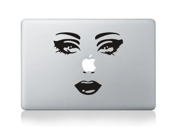 Виниловая наклейка, частичный стикер для Macbook Pro 13 15 retina 13 15 дюймов, чехол для ноутбука, кожный стикер для Macbook Air 11 13 - Цвет: MB-black-Part C(282)