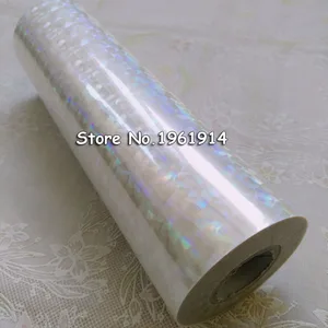 Голографическая фольга, Прозрачная Фольга, разбитое стекло для горячего стемпинга фольгой на бумаге или пластике 16 см, 21 см, 64 см, ширина 120 м, длина