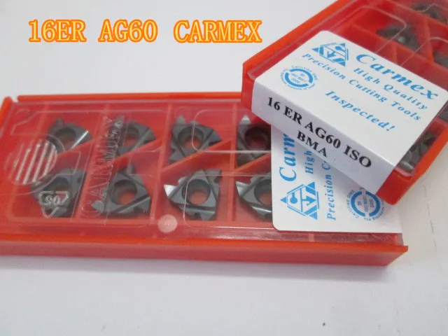 100PCS CARMEX 16IRAG55 CNC Cemented carbide inserts internal Thread Turning Tool Processing stainless steel and | Инструменты