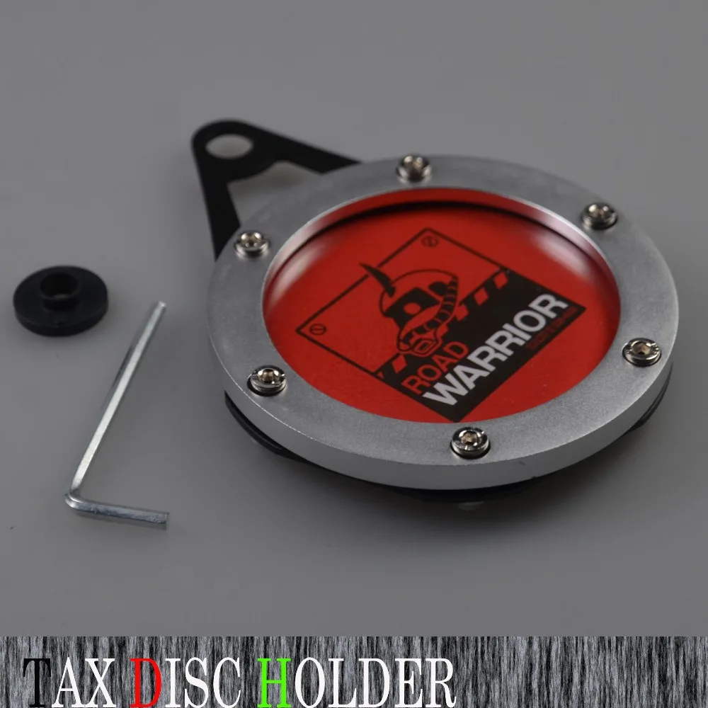 Motorcycle Tax Disc Motorbike Universal Round Cylindrical Holder Frame with Screwdriver Waterproof Fine | Автомобили и мотоциклы