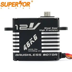 BLS-12V7146 JX бесщеточный 46 кг 12 в стальной шестеренок CNC в алюминиевом корпусе цифровой стандартный сервопривод Mega torque RC monster 15 автомобиль