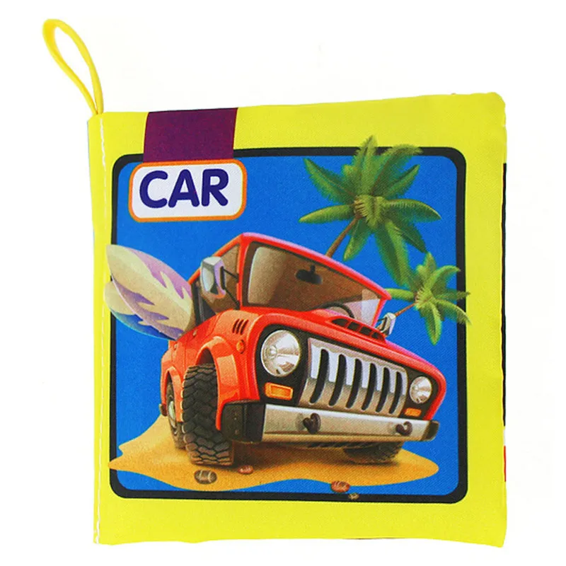 Soft New Cloth Baby Intelligence Development Learn Picture Cognize Book Levert Dropship