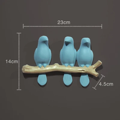3D стерео настенная статуя птицы из смолы, статуя животного, настенная европейская мебель для дома, украшения для гостиной, подвесные украшения - Цвет: 12