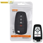 Силиконовый чехол для ключей от машины для Ford Edge Explorer Expedition Fusion 2018 2019 чехол без ключа с дистанционным Fob оболочка Защитная куртка