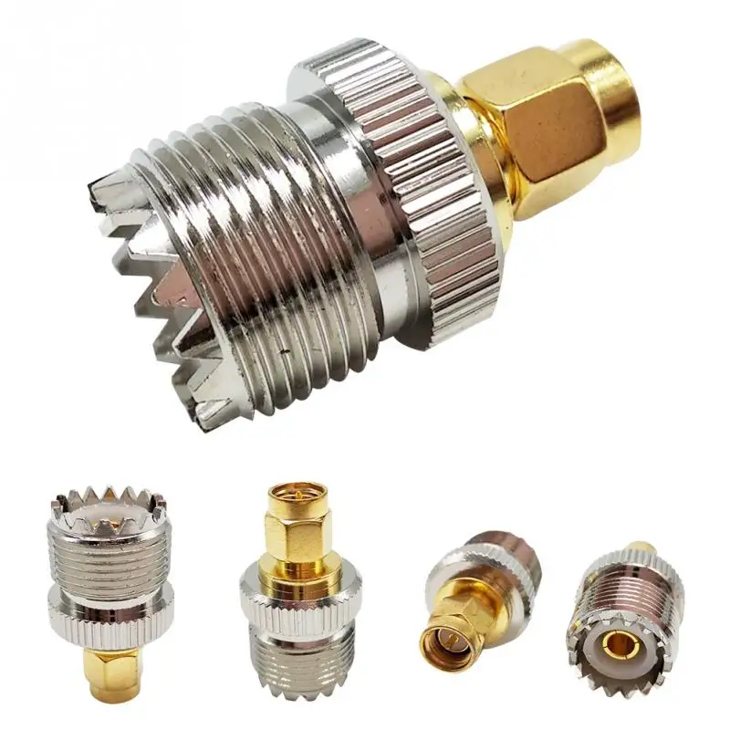 2 шт. UHF Женский SMA Мужской PL-259 SO-239 разъем РЧ коаксиального адаптера pl259 конвертер#05