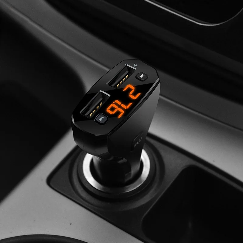 Автомобильный fm передатчик автомобильное зарядное устройство с двумя usb портами