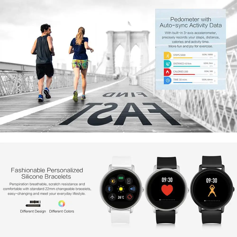 Bluetooth динамик смарт часы для женщин и мужчин цветной экран монитор сердечного