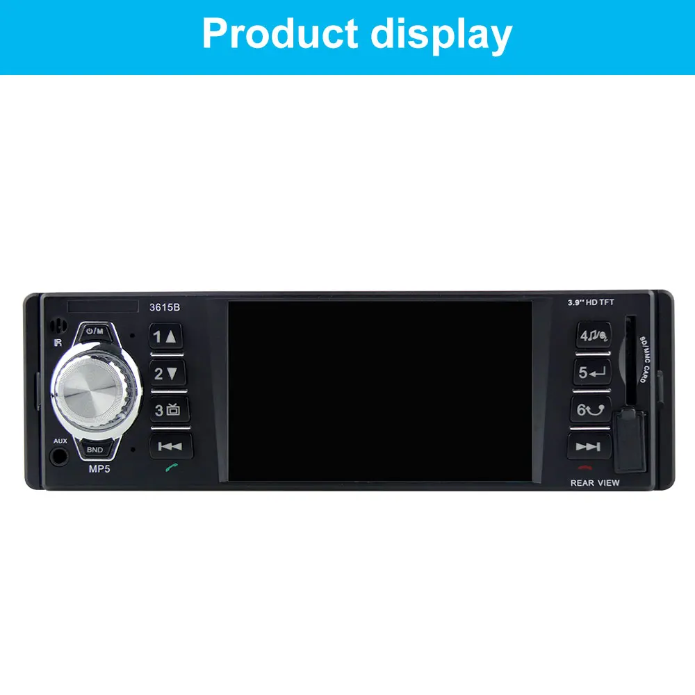 Радио 1 Din Центральный Multimidia плеер 3,9 ''авто-радио Bluetooth видео с разрешением 1080 P MP5 Автомагнитола Стерео Авторадио Кош плеер