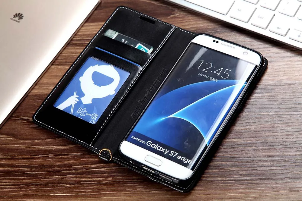 Чехол-бумажник из джинсовой кожи для samsung Galaxy S7 edge S8 S9 S10 Plus, Магнитный чехол-книжка с отделением для карт, чехол для samsung Galaxy Note 9 8