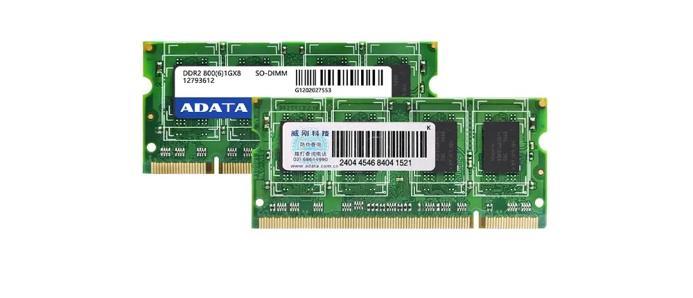 AData памяти ноутбука 2 ГБ 2 г 800 МГц 2RX8 PC2-6400U DDR2 Тетрадь Оперативная память SO-DIMM 800 6400 2G 200-PIN