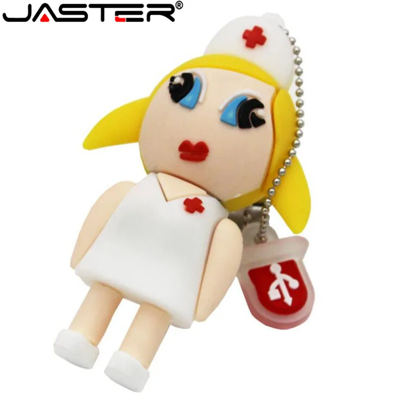 Joster креативная 100% реальная емкость мультфильм медсестры USB 2 0 флэш-карта 32 г/16 г/8