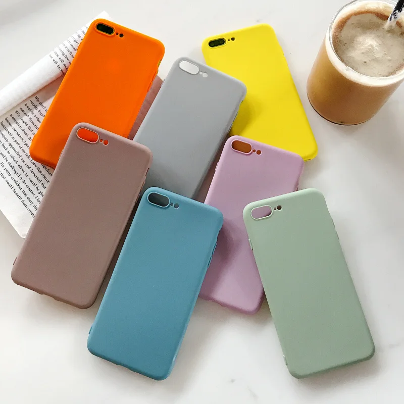 Simple Solid Color Soft Case for OPPO A3 A3S A5 A9 A33 A37 A57 A7 A5S A79 F5 F9 A83 F1S A59 R11S R9S Plus R15X R17 Pro Cover