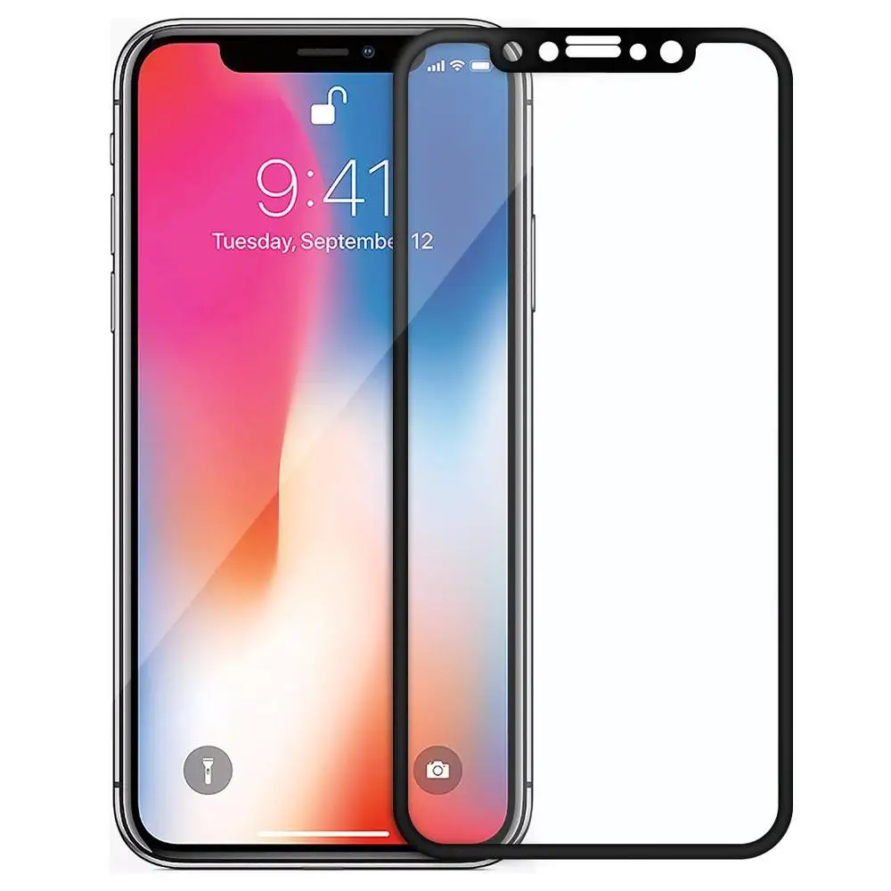 4D протектор экрана из закаленного стекла для IPhone X | Мобильные телефоны и