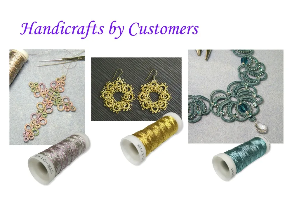 Simthread Metallic Thread Hand kniting Weaving 3 Strands | Дом и сад