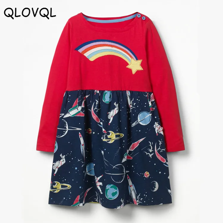 Девушка платье принцессы Платье с радугой для маленьких девочек фантазии 100%