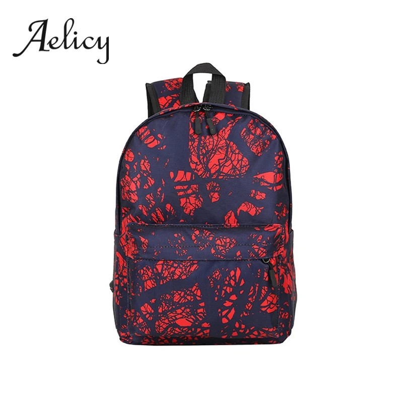 Рюкзак Aelicy мужской нейлоновый с темным цветком вместительный для