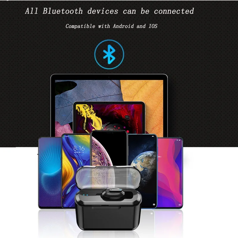 Беспроводные Bluetooth наушники с микрофоном 2200 мАч|Наушники и гарнитуры| |