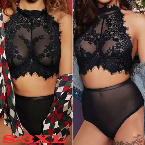 Сексуальное женское кружевное бельё стринги Платье Babydoll Ночное белье плюс