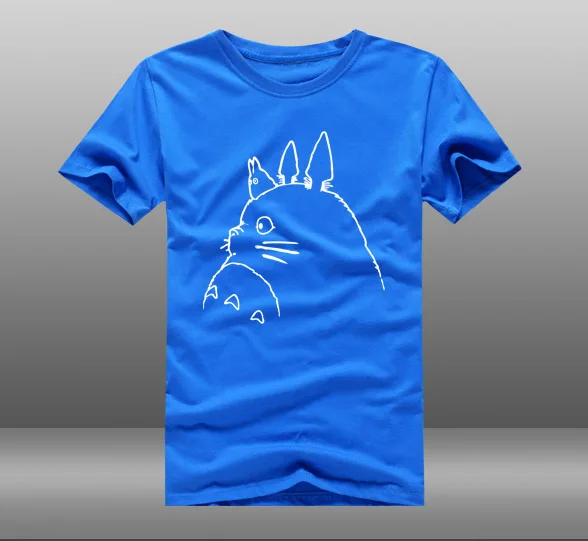 Новинка футболка Miyazaki Хаяо Тоторо Аниме Рисунок линии Мужская летний костюм с