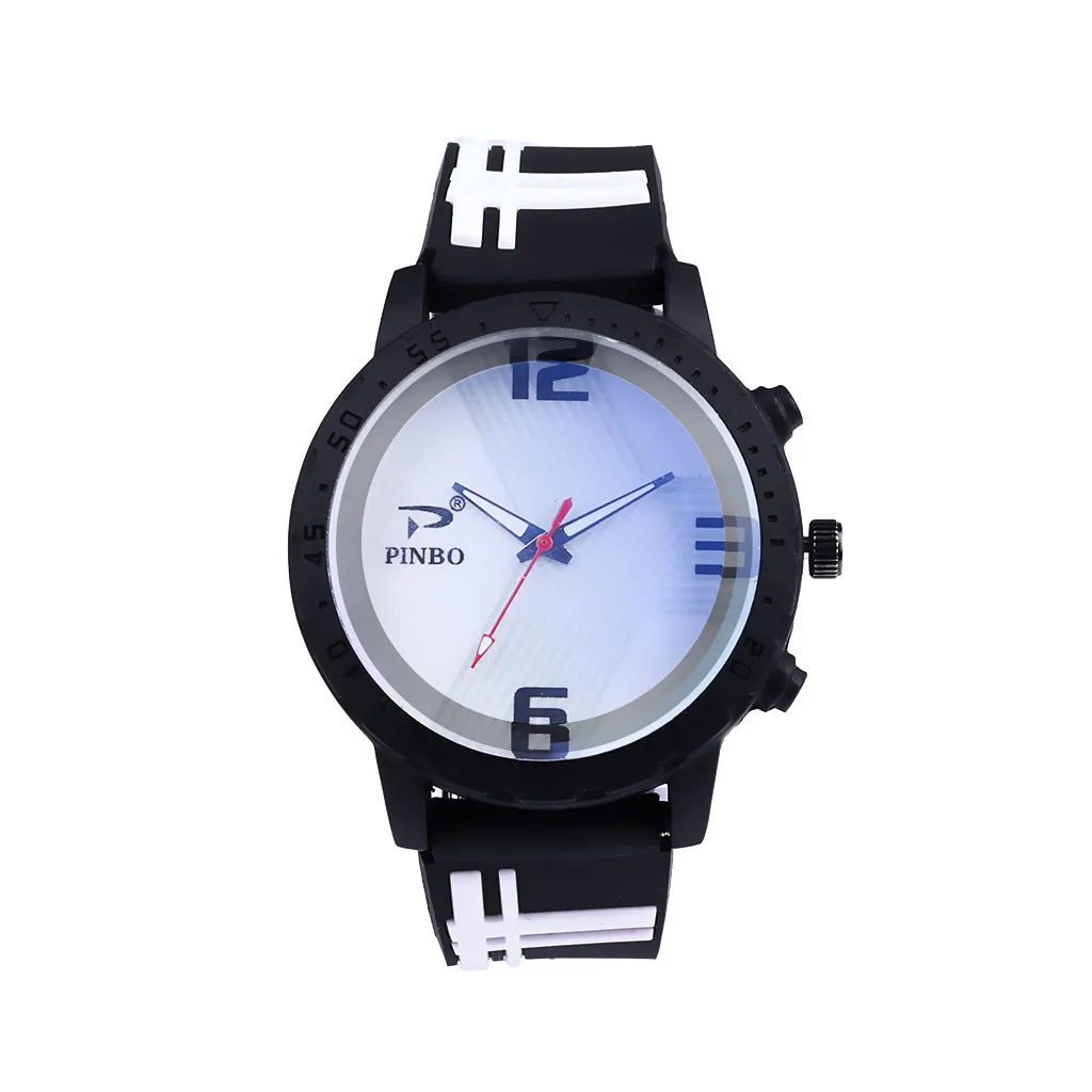PINBO модные повседневные Брендовые мужские часы простые спортивные с ремешком и