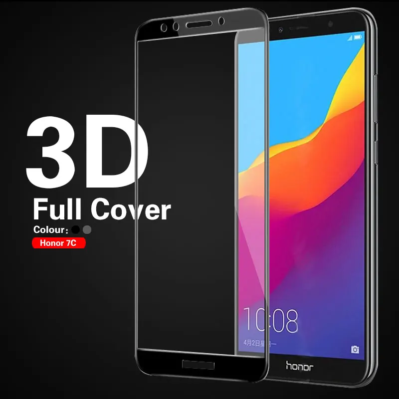 Полноэкранное 3D Защитное стекло для Huawei Honor 7A Pro 7C 7X 8X искусственная