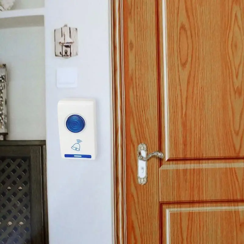 GEEAIR 504D LED Wireless Chime Doorbell Battery Powered 32 Tune Song 1 Remote Control Door Bell high quality | Безопасность и