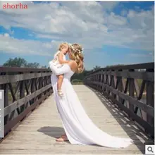 Платье для беременных фотосъемки белое платье с вырезом