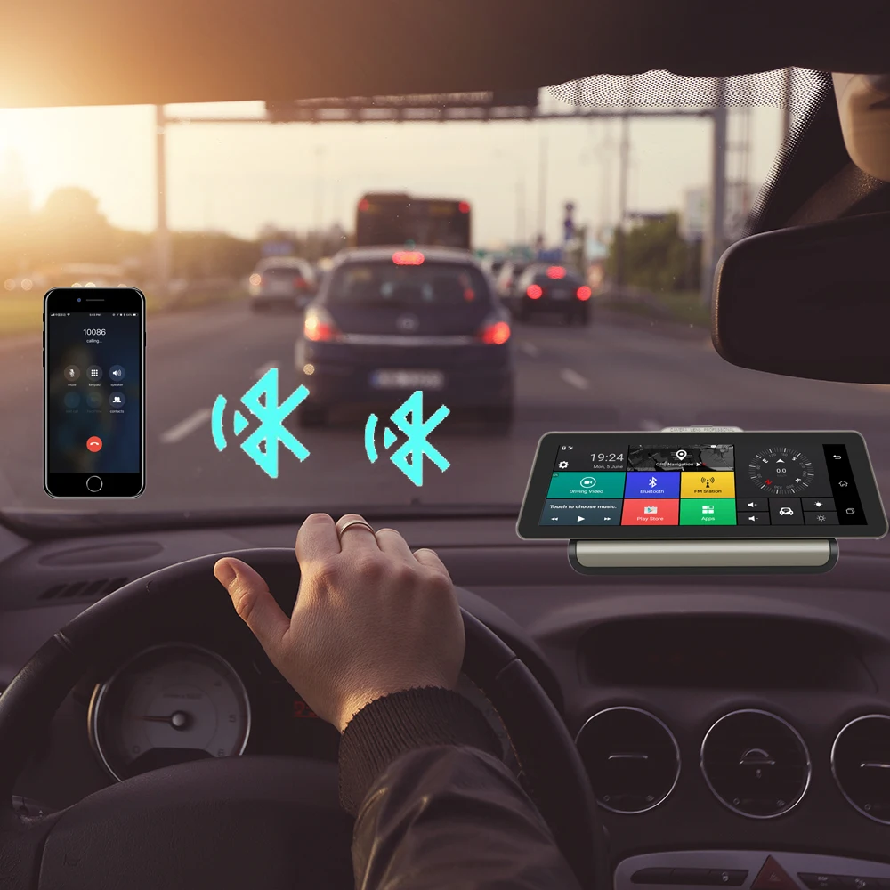 GPS навигатор Panlelo для автомобиля Android 1600*400 HD 1080P 3G с камерой Автомобильный Wi Fi