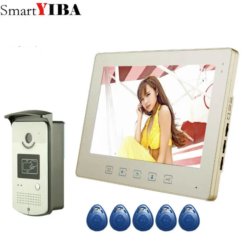 SmartYIBA 10 &quotцветной видеодомофон домофон ИК камера ночного видения дверной звонок