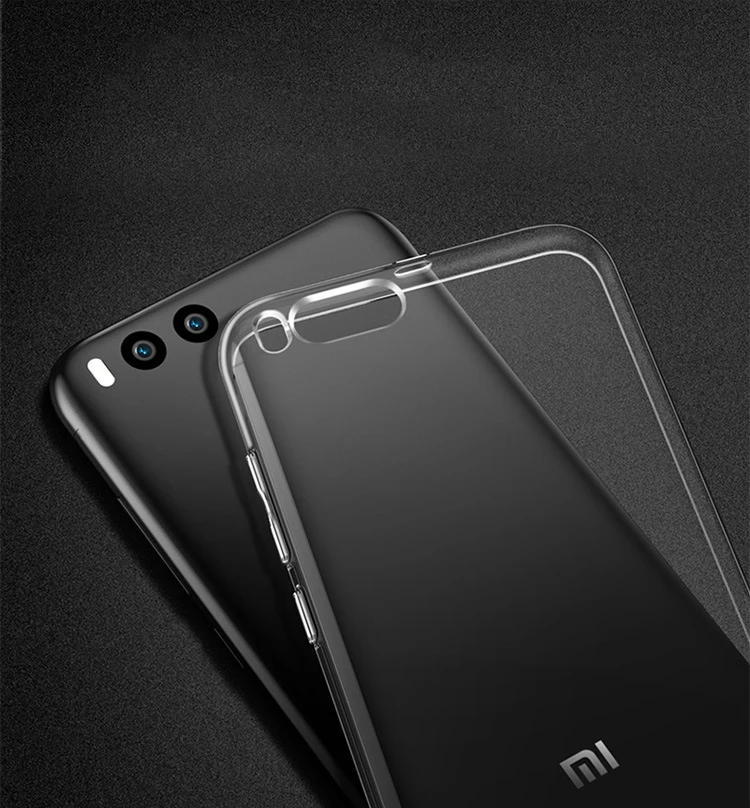 URSHINE Clear Back Cover for Xiaomi Mi6 Prime Mi 6 Luxury 360 Degree Protection Ultra Thin Slim Transaprent Soft TPU Phone Case |