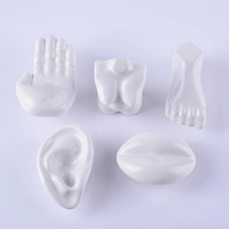 Ножка для рук в носу 38 мм белые средиземноморском стиле керамические ручки