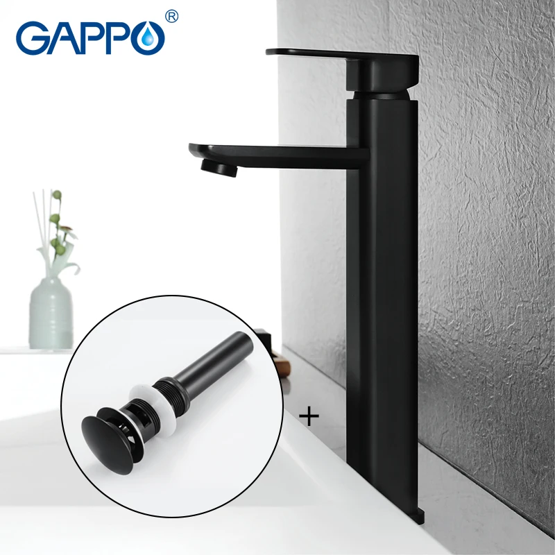Смеситель для раковины GAPPO высокий кран ванной комнаты водопад крепление на