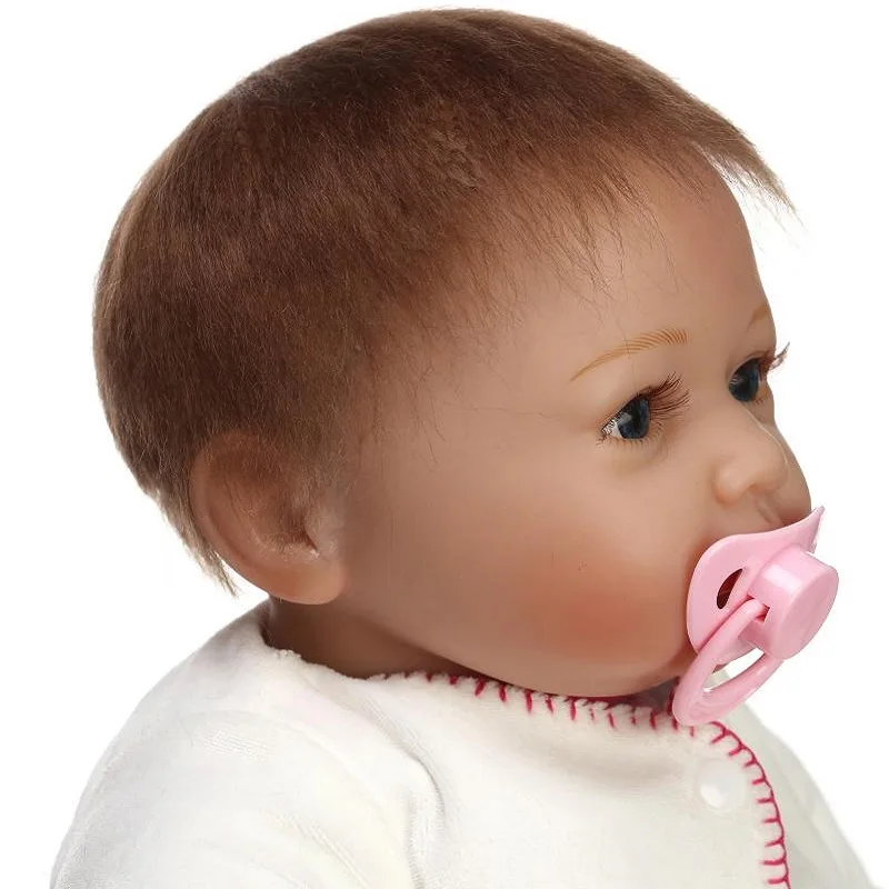 Nicery 20 22 дюймов в переменного тока 50 55 см Bebe Кукла реборн Мягкий Силиконовый