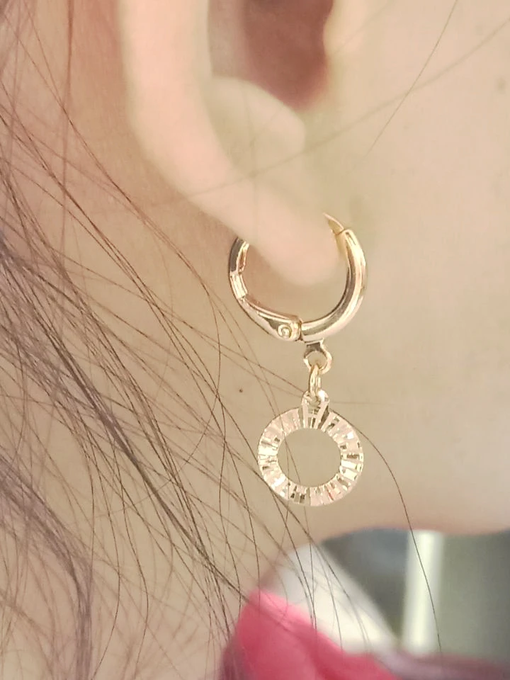 New Earrings Fashion Personality Circle Rivets Best Selling Simple Popular Gold Geometric Wild Jewelry Wholesale | Украшения и