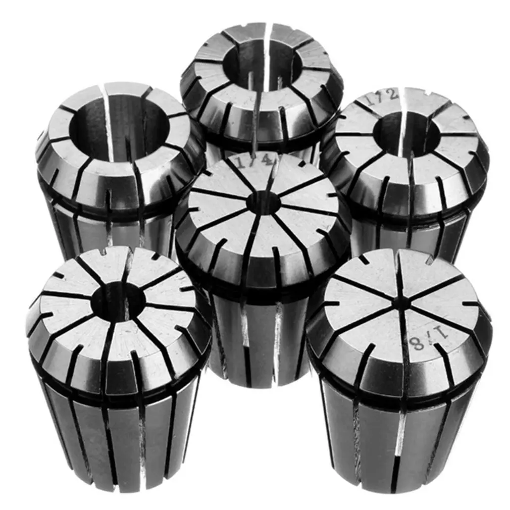 R8 ER32 6pcs дюймов фреза ручка эластичный цанговый дюймовые спиральные