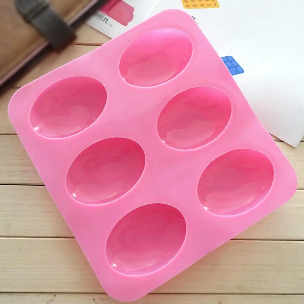 DIY мыло ручной работы плесень мыло холодного приготовления силиконовая форма 6 даже гусиное яйцо плесень креативные инструменты для выпечки Украшение для торта, Кухня принадлежности