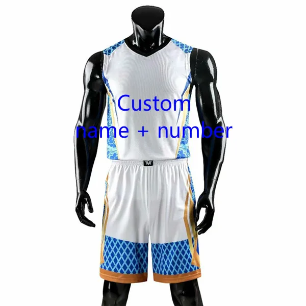 Custom name number Одежда высшего качества 6XL Для мужчин Для женщин Детский Баскетбол Трикотажные комплекты Униформа спортивный комплект Костюмы рубашки и шорты костюм Sportswer команда Индивидуальные - Цвет: Custom name number