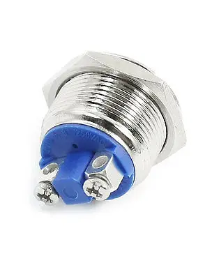 19mm Thread SPST High Flat Head Momentary Metal Push Button Switch AC 250V 3A | Обустройство дома