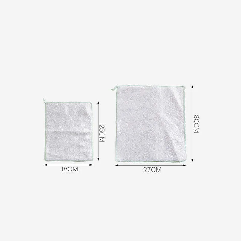 3PCS Thicken Bamboo Fiber Scouring Pad Reusable Strong Water Absorption Anti-oil Dishcloth Home Kitchen Efficient Cleaning Cloth | Дом и сад