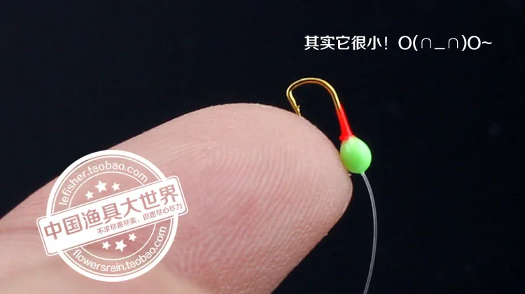 Рыболовный крючок люминесцентный светящийся золото 7 шт./лот налобный Anzol De Pesca