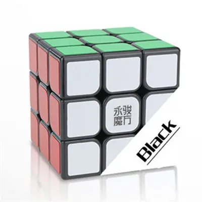 black Yj yulong 2 М v2 м 3x3x3 Магнитный магический куб yongjun магниты головоломка скоростные кубики - Цвет: black