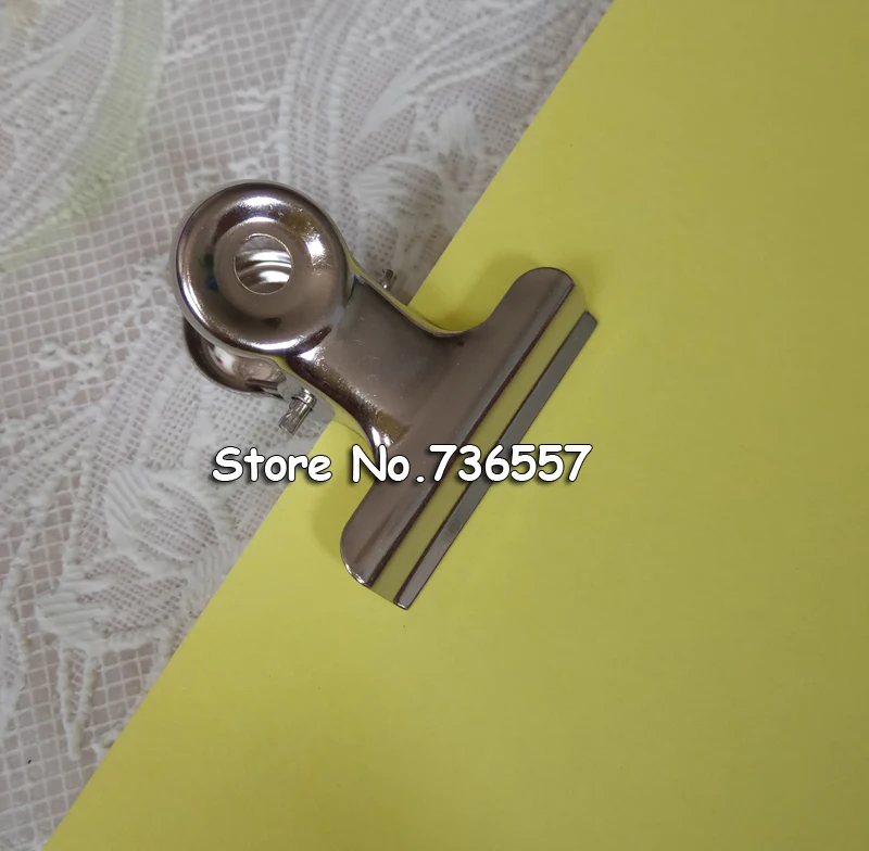 

Office tool! 90pcs/lot 9526 Grip Clips Bulldog Clips Letter Clips Silver Metal paper Clips size 19 mm stainless steel