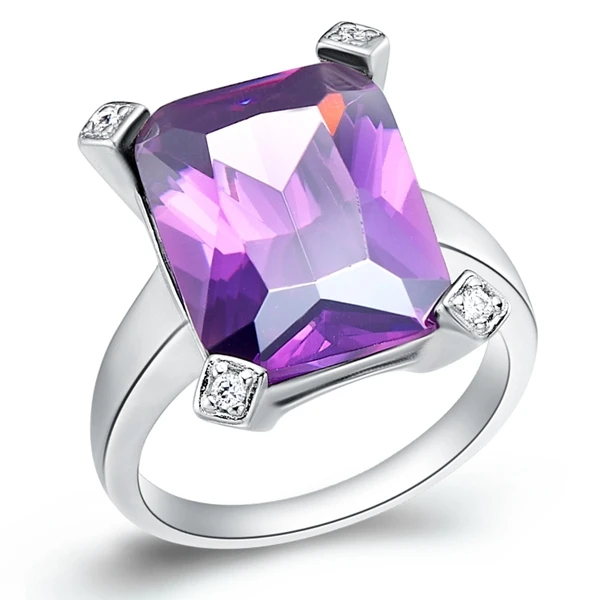 Женские винтажные большие кольца обручальные с австрийским кристаллом красного