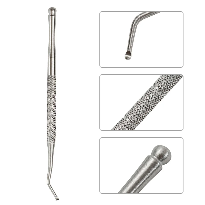 Ложка для маникюра LadyMisty из нержавеющей стали пилочка вросших ногтей педикюра