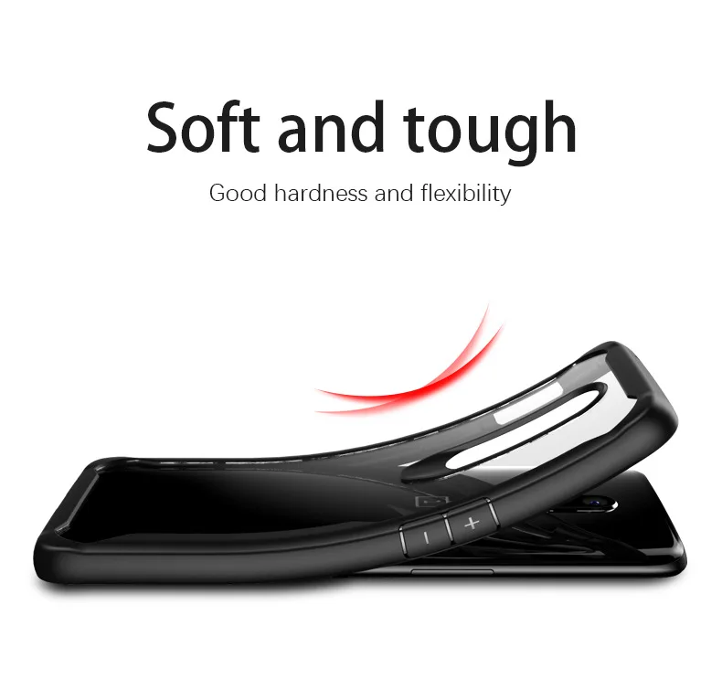 Для Samsung Galaxy Note 9 чехол силиконовый бампер + пластиковый ПК для Note9 прозрачный